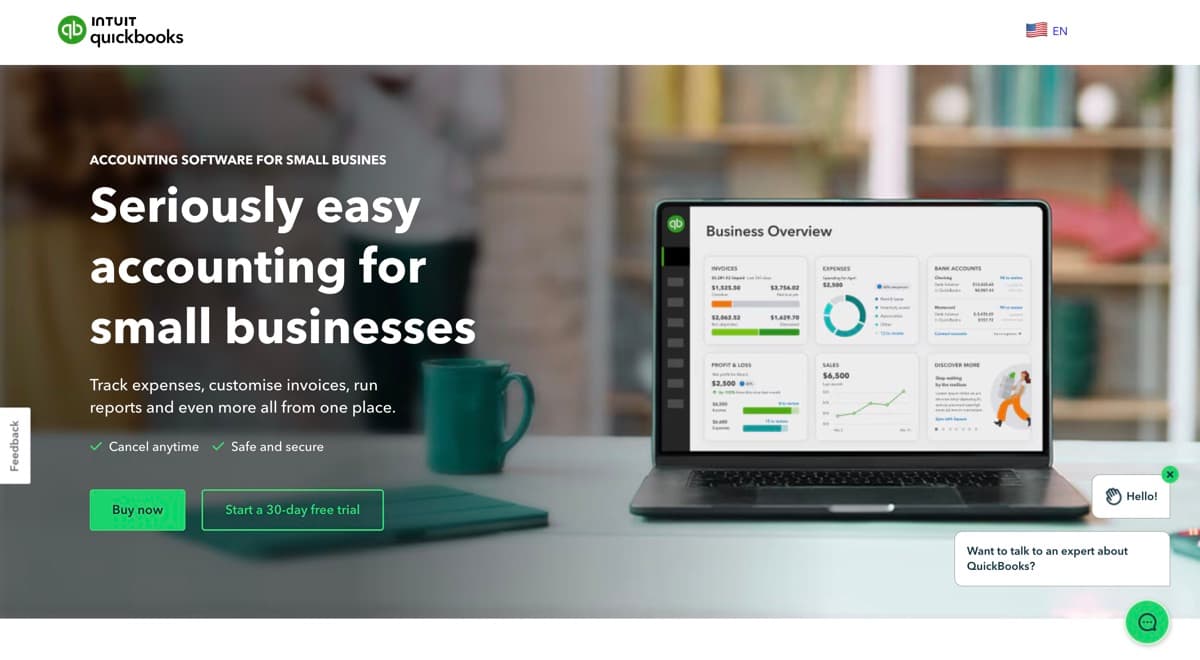 QuickBooks AI screenshot - Finance & Investment interface and features overview