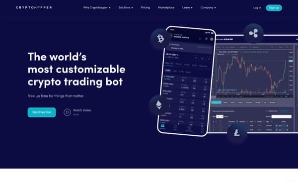Cryptohopper screenshot - Productivity interface and features overview
