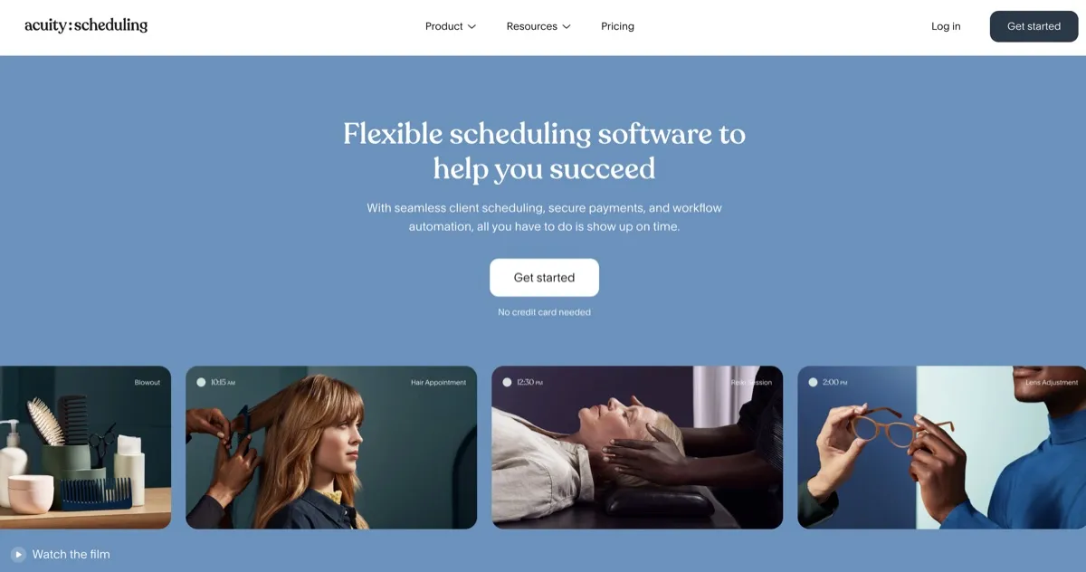 Acuity Scheduling screenshot - Productivity interface and features overview