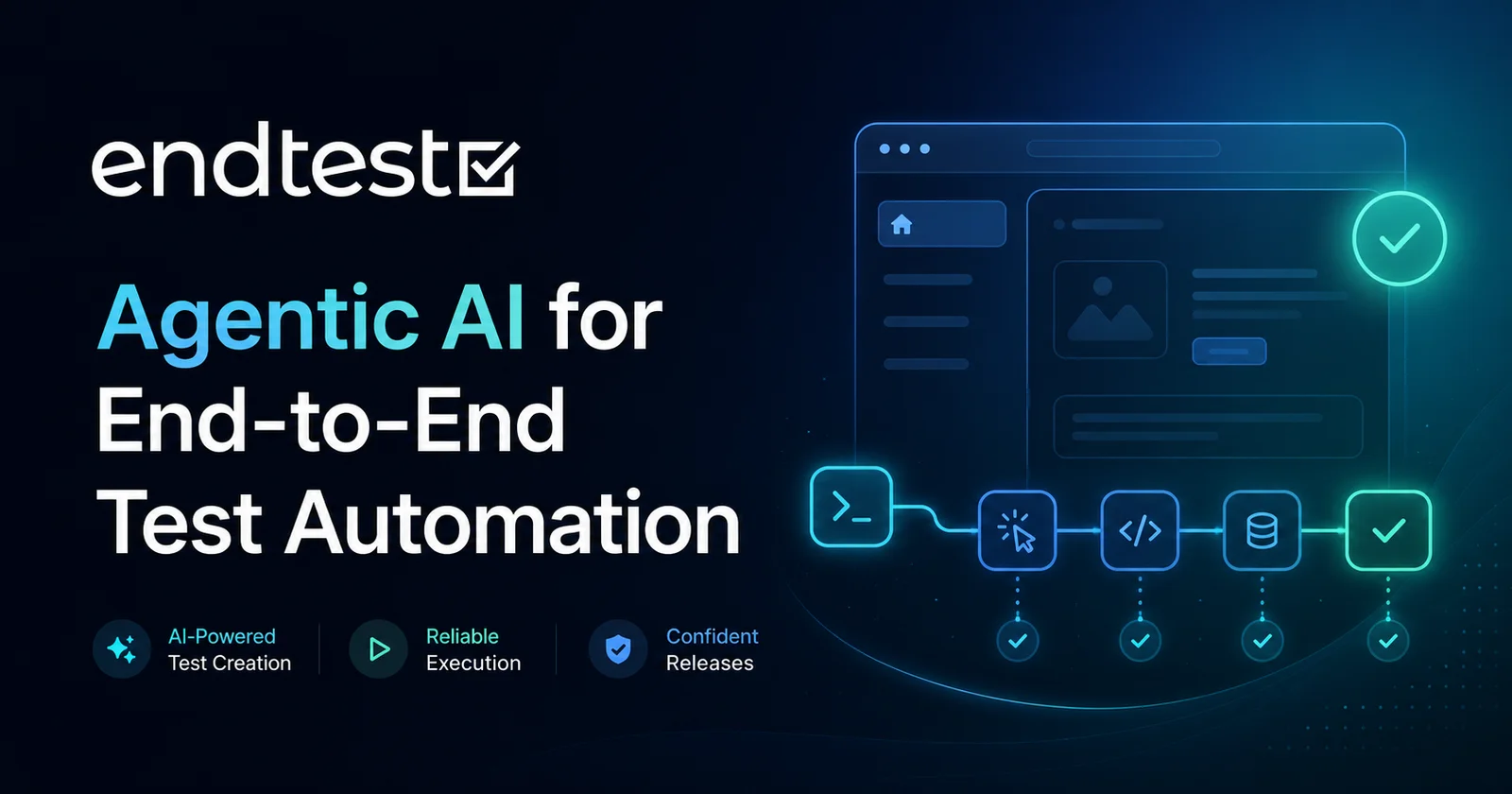 Endtest screenshot - Development interface and features overview