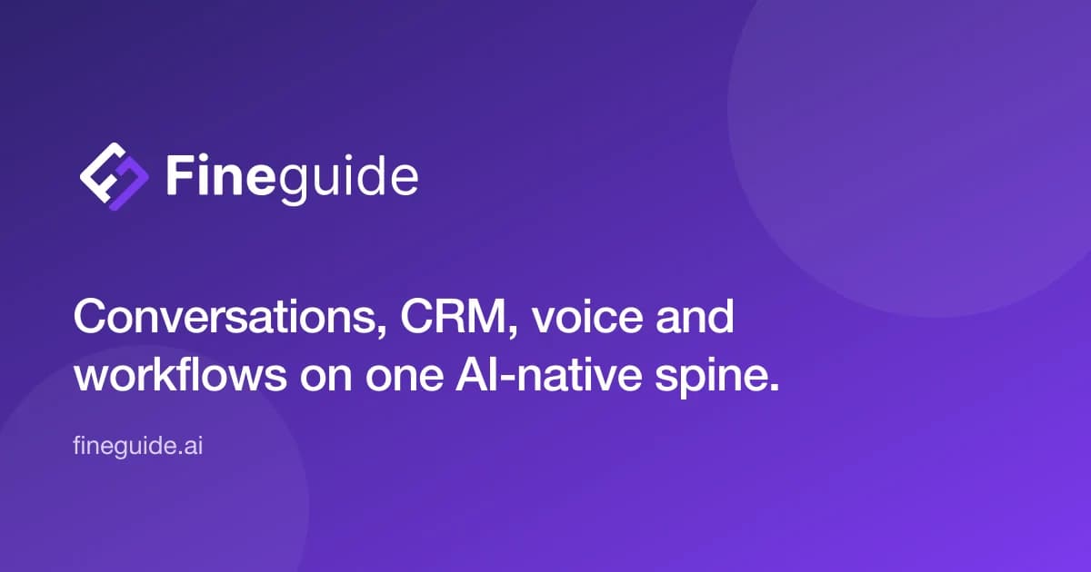 Fineguide screenshot - Customer Service interface and features overview
