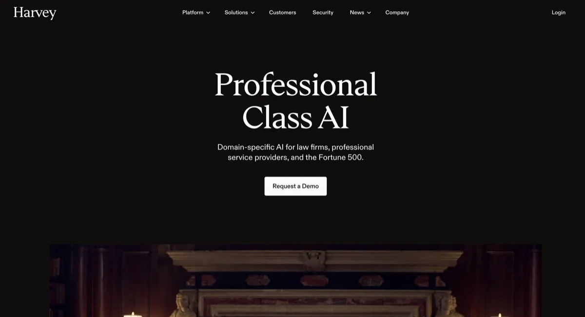 Harvey AI screenshot - Research & Analysis interface and features overview