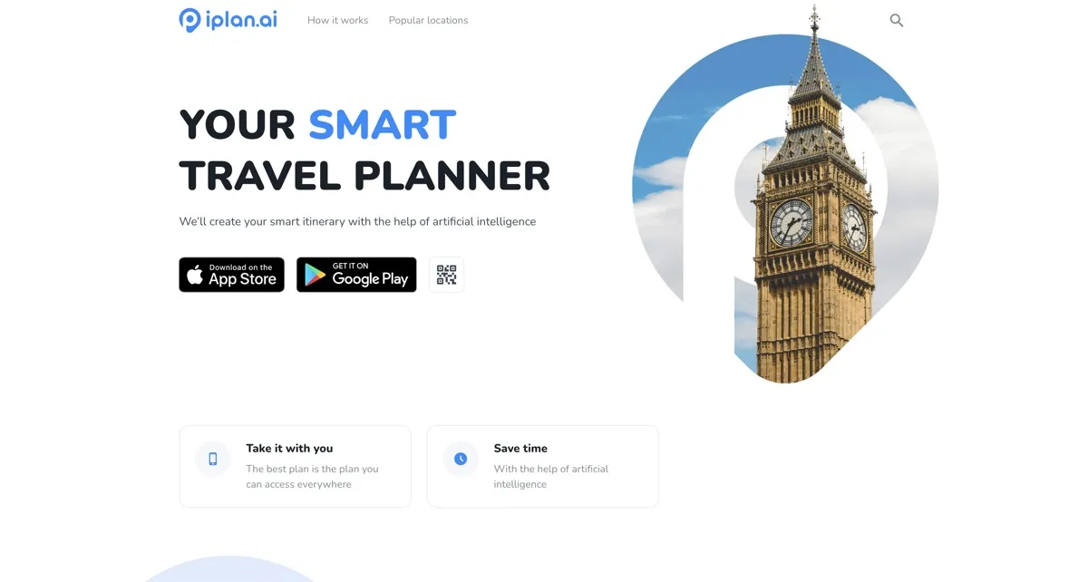 iplan AI screenshot - Productivity interface and features overview