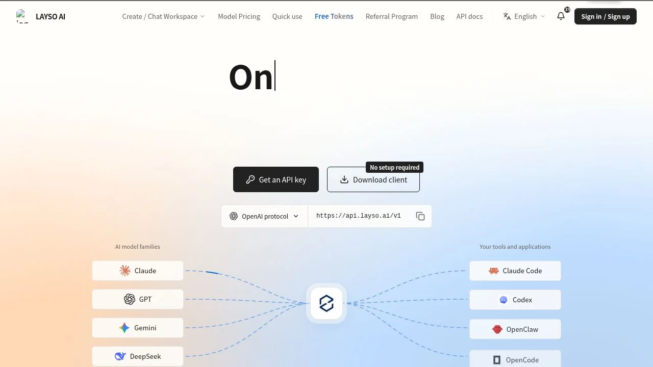 LAYSO AI screenshot - Development interface and features overview