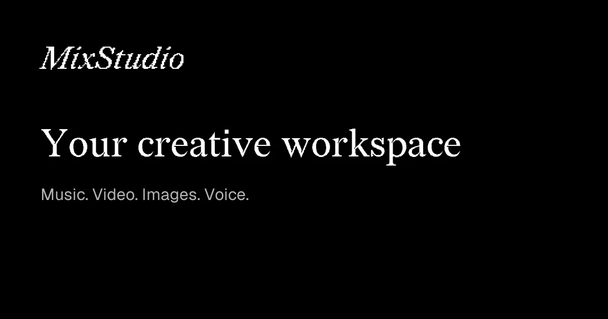 MixStudio screenshot - Content Creation interface and features overview
