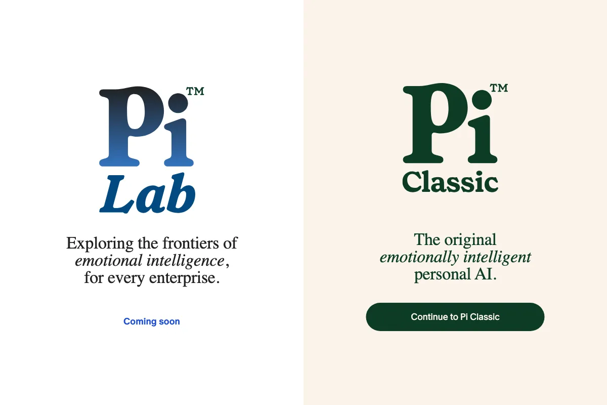 Pi AI screenshot - AI Assistants interface and features overview