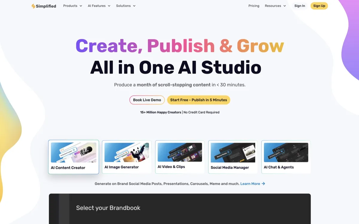 Simplified screenshot - Design interface and features overview