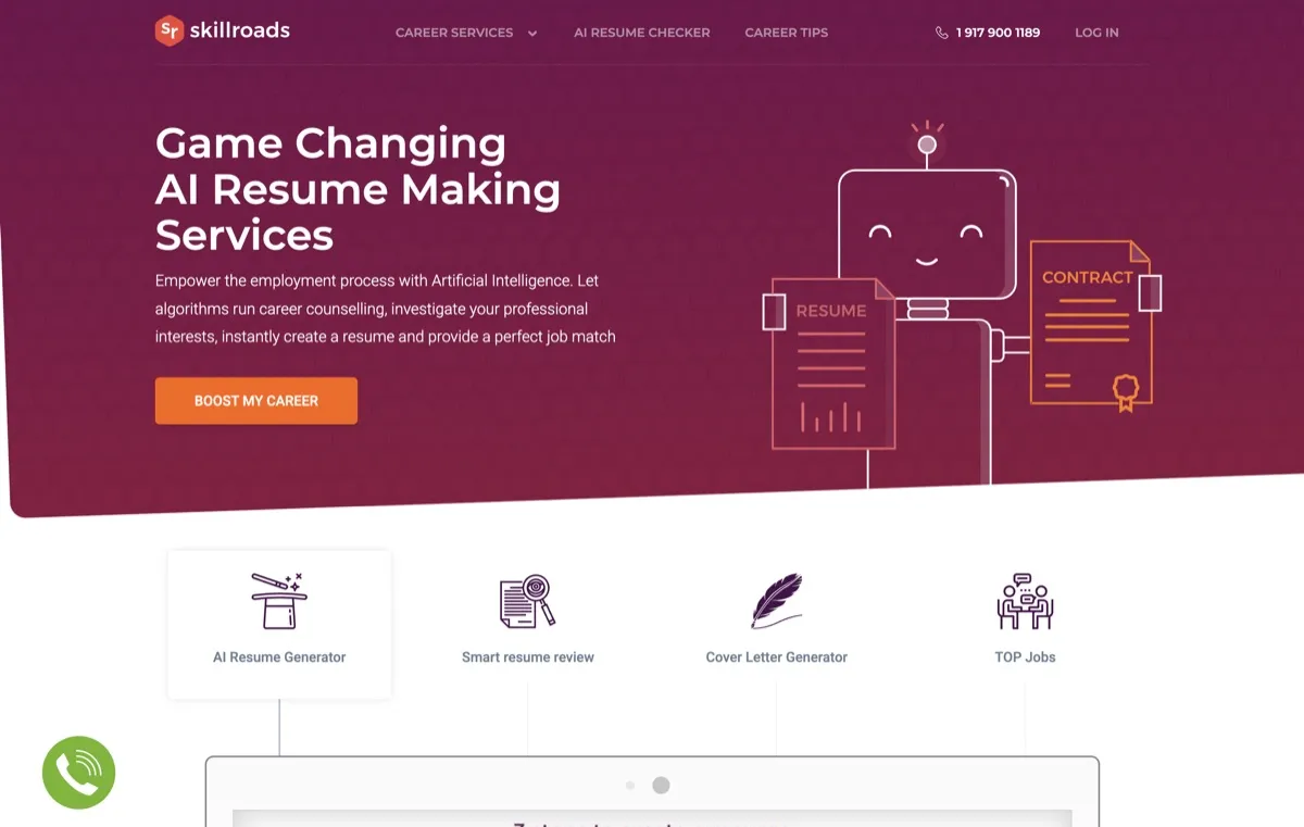 SkillRoads screenshot - Productivity interface and features overview