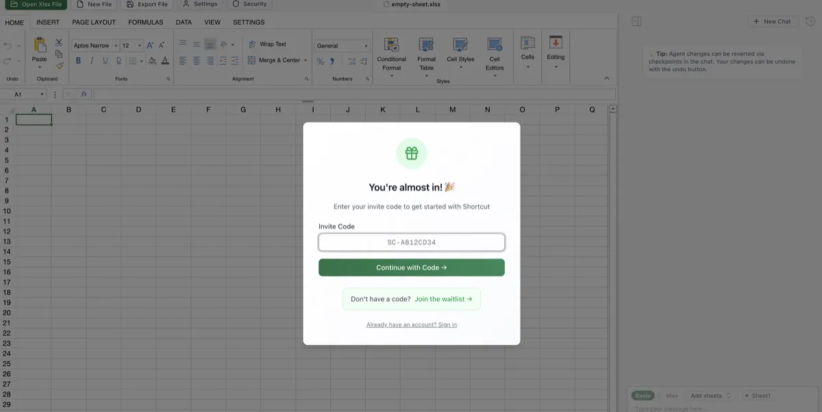 TryShortcut screenshot - Productivity interface and features overview